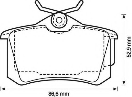 Imagine set placute frana,frana disc JURID 573005J