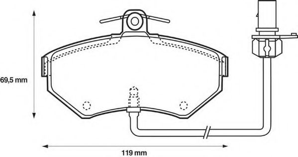 Imagine set placute frana,frana disc JURID 573006J