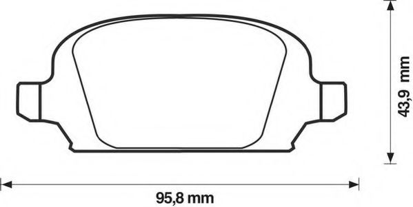 Imagine set placute frana,frana disc JURID 573009J