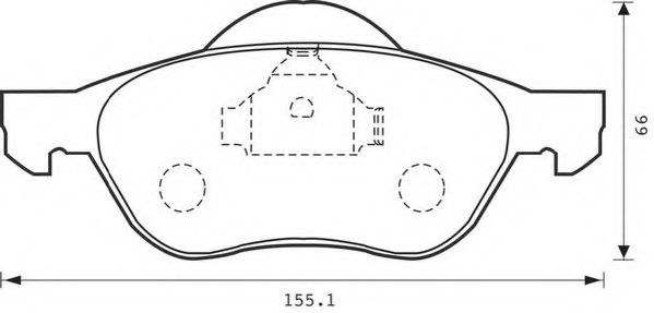 Imagine set placute frana,frana disc JURID 573016J