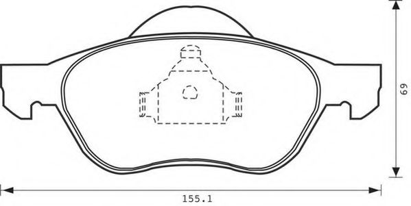 Imagine set placute frana,frana disc JURID 573017J