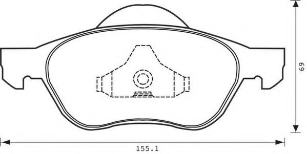 Imagine set placute frana,frana disc JURID 573025J