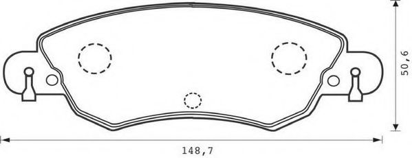 Imagine set placute frana,frana disc JURID 573026J