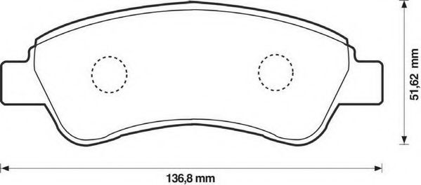 Imagine set placute frana,frana disc JURID 573030J-AS