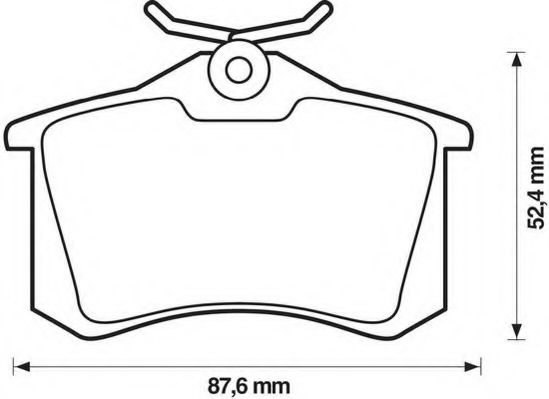 Imagine set placute frana,frana disc JURID 573032J