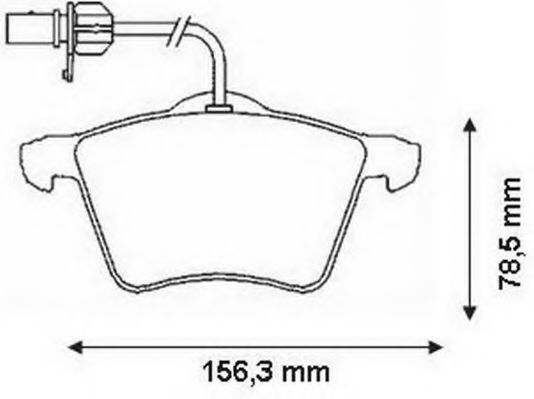 Imagine set placute frana,frana disc JURID 573045J