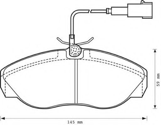 Imagine set placute frana,frana disc JURID 573060J