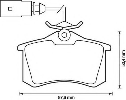 Imagine set placute frana,frana disc JURID 573065JC