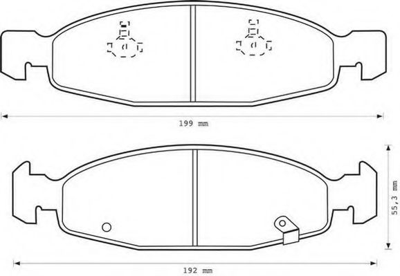 Imagine set placute frana,frana disc JURID 573077J