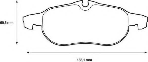 Imagine set placute frana,frana disc JURID 573089JC