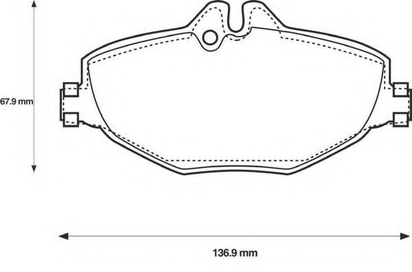 Imagine set placute frana,frana disc JURID 573091J