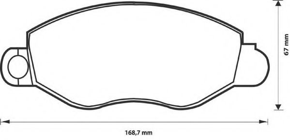 Imagine set placute frana,frana disc JURID 573110J