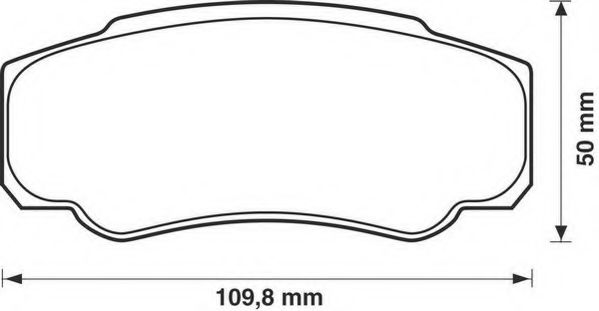 Imagine set placute frana,frana disc JURID 573115J