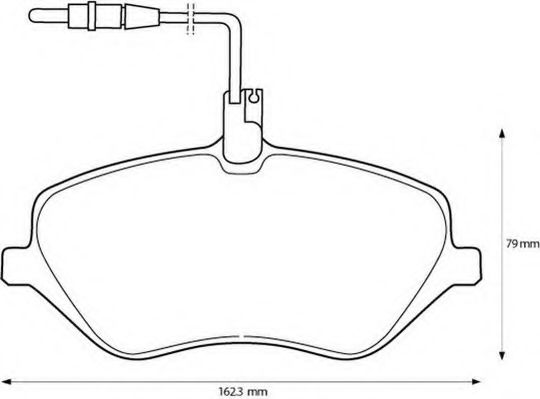 Imagine set placute frana,frana disc JURID 573131J-AS