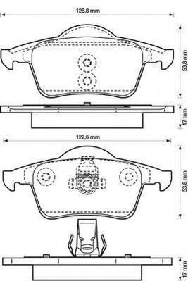 Imagine set placute frana,frana disc JURID 573132JC