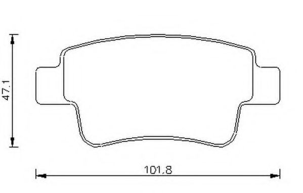 Imagine set placute frana,frana disc JURID 573166J