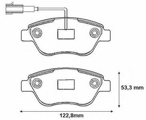 Imagine set placute frana,frana disc JURID 573170J