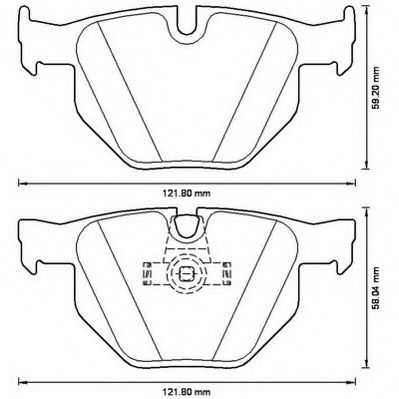 Imagine set placute frana,frana disc JURID 573224JC