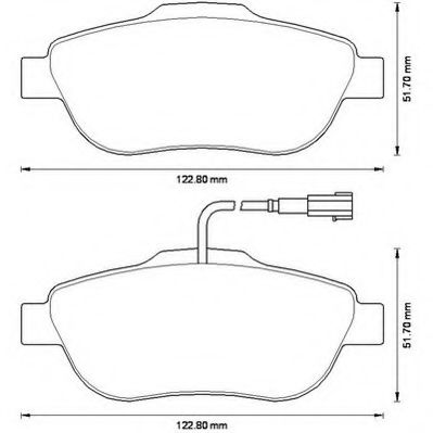 Imagine set placute frana,frana disc JURID 573266J