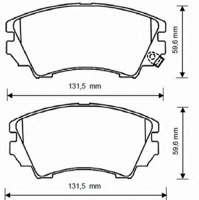 Imagine set placute frana,frana disc JURID 573269J