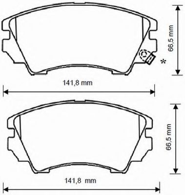 Imagine set placute frana,frana disc JURID 573270J