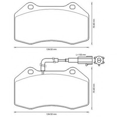 Imagine set placute frana,frana disc JURID 573290J