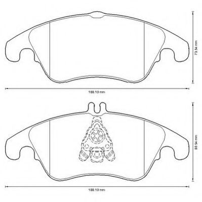 Imagine set placute frana,frana disc JURID 573291J