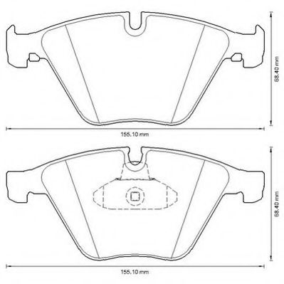 Imagine set placute frana,frana disc JURID 573305JC