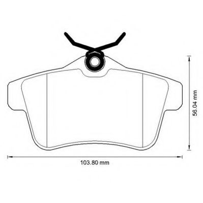 Imagine set placute frana,frana disc JURID 573315J