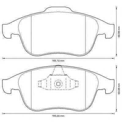 Imagine set placute frana,frana disc JURID 573316JC