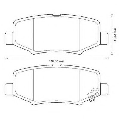 Imagine set placute frana,frana disc JURID 573323J