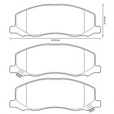 Imagine set placute frana,frana disc JURID 573326JC