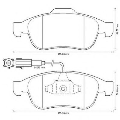 Imagine set placute frana,frana disc JURID 573331J