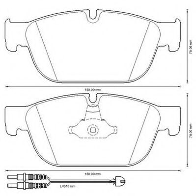 Imagine set placute frana,frana disc JURID 573338J