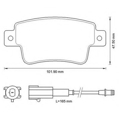 Imagine set placute frana,frana disc JURID 573345J