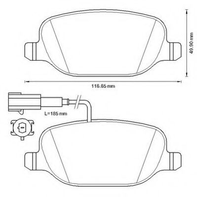 Imagine set placute frana,frana disc JURID 573348JC