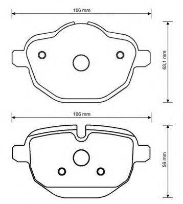 Imagine set placute frana,frana disc JURID 573352J