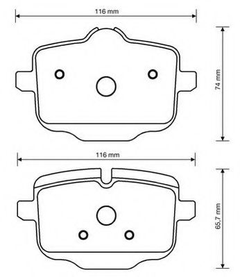 Imagine set placute frana,frana disc JURID 573353JC