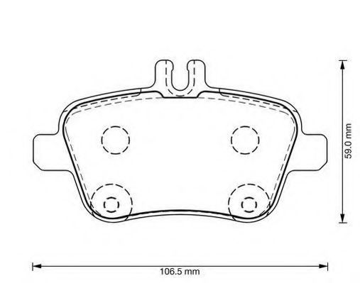 Imagine set placute frana,frana disc JURID 573370J