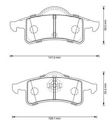 Imagine set placute frana,frana disc JURID 573374J