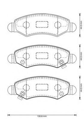 Imagine set placute frana,frana disc JURID 573378J