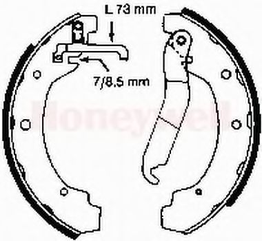 Imagine Set saboti frana BENDIX 361415B