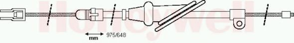 Imagine Cablu, frana de parcare BENDIX 431044B