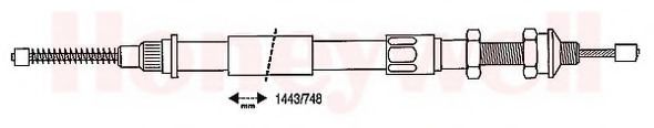 Imagine Cablu, frana de parcare BENDIX 431056B