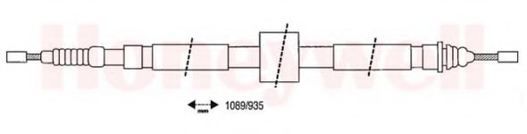 Imagine Cablu, frana de parcare BENDIX 431069B