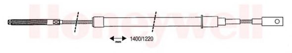 Imagine Cablu, frana de parcare BENDIX 431102B