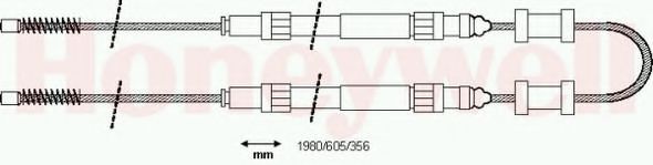 Imagine Cablu, frana de parcare BENDIX 431134B