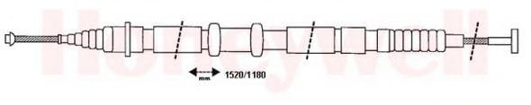 Imagine Cablu, frana de parcare BENDIX 432004B