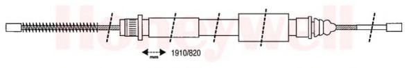 Imagine Cablu, frana de parcare BENDIX 432402B