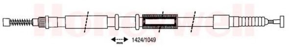 Imagine Cablu, frana de parcare BENDIX 432651B